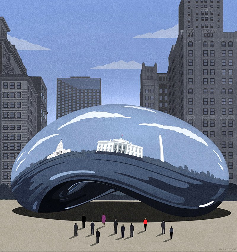 Chicago magazine illustration
